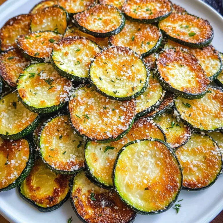 Garlic Parmesan Air Fryer Zucchini Chips
