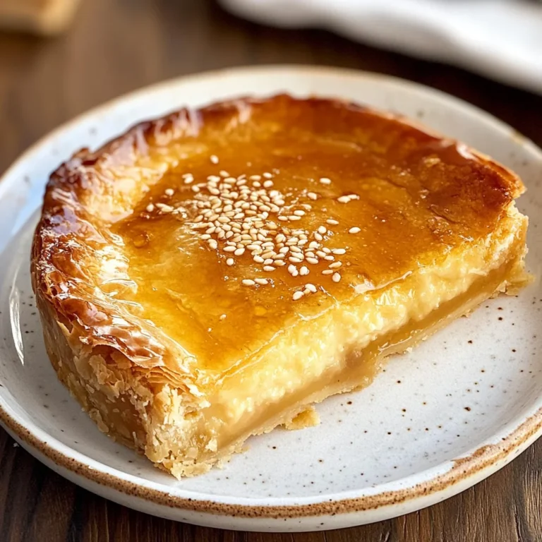 Golden Greek Honey Pie (Melopita)