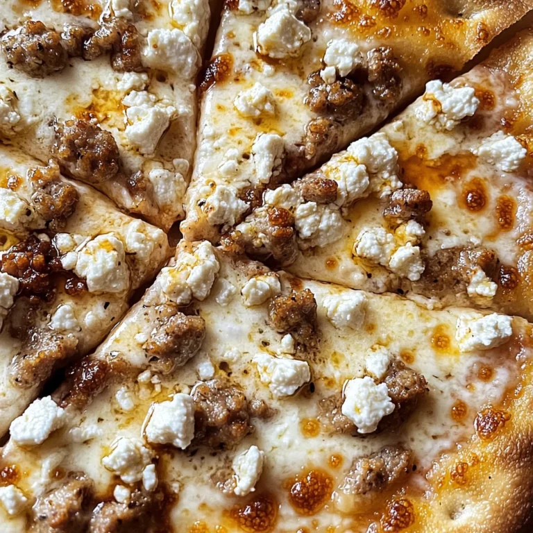 Hot Sausage Feta Honey Pizza