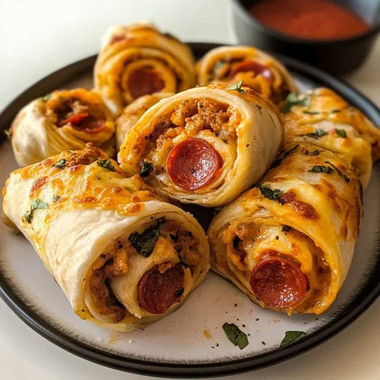 Irresistible High Protein Pepperoni Pizza Rolls