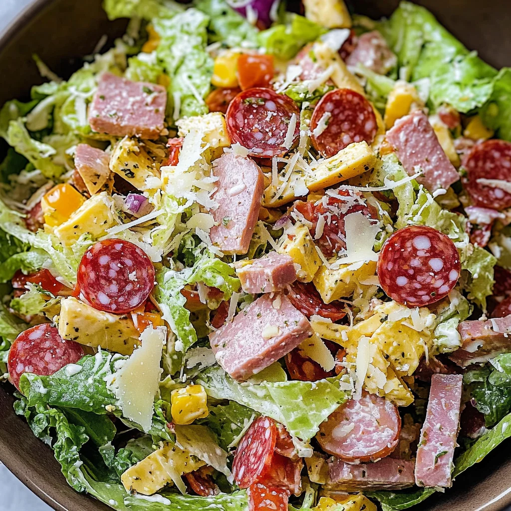 Italian Grinder Salad (Chopped Sub Salad)