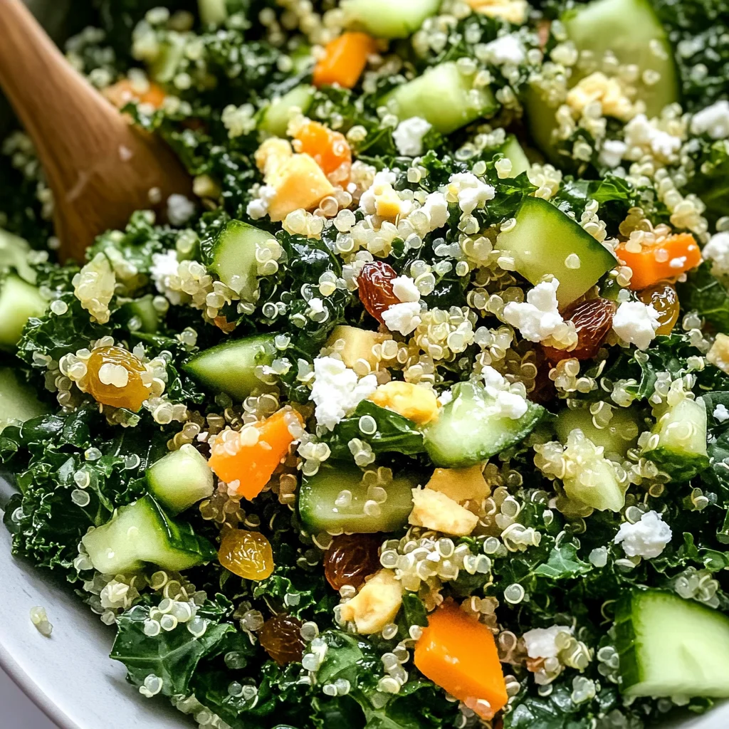 Kale Quinoa Salad - With Lemon Dressing