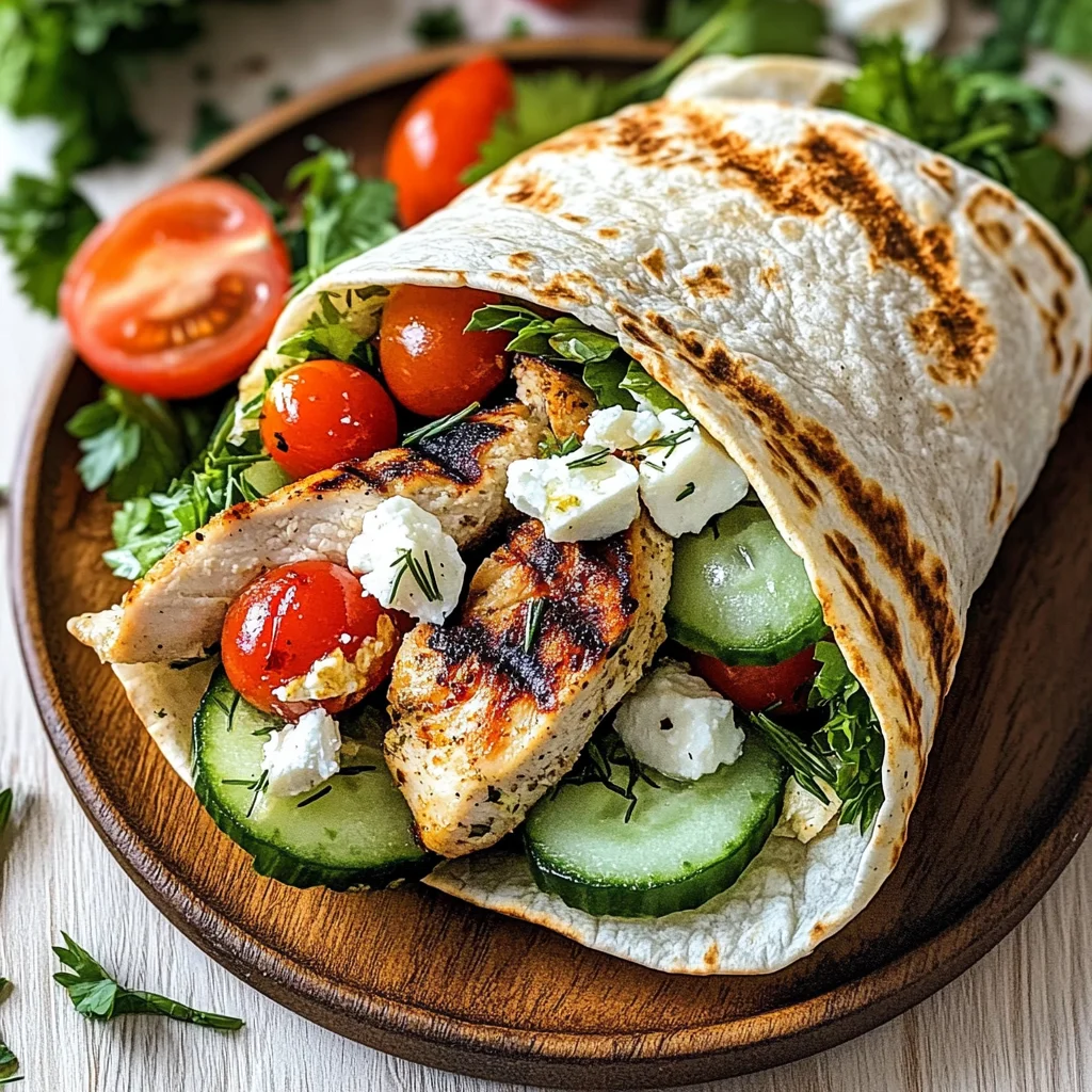 Mediterranean Chicken Wraps