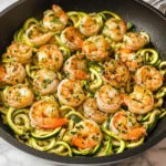 One Pan Garlic Shrimp And Zucchini Noodles