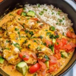 One Pot Queso Chicken and Rice