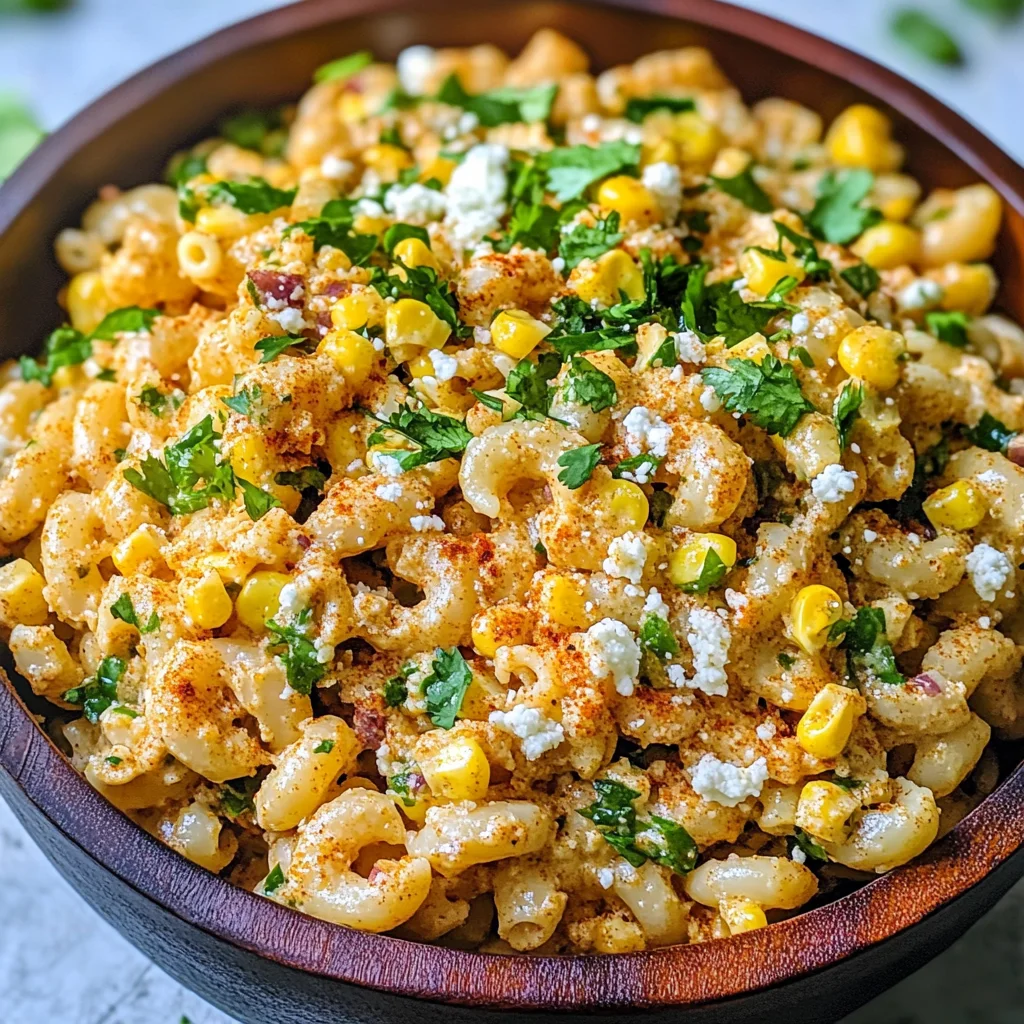 Perfect Mexican Street Corn Pasta Salad - homefoodkitchen