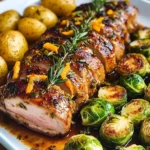 Rosemary Orange Glazed Roasted Pork Tenderloin