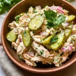 Savory Dill Pickle Chicken Salad