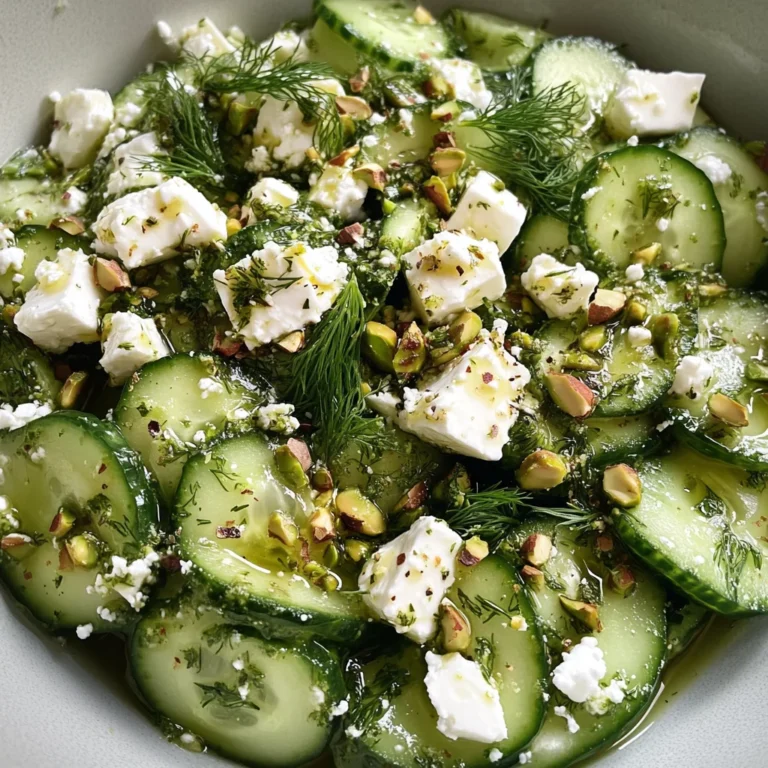 Smashed Cucumber Salad - With Feta and Dill