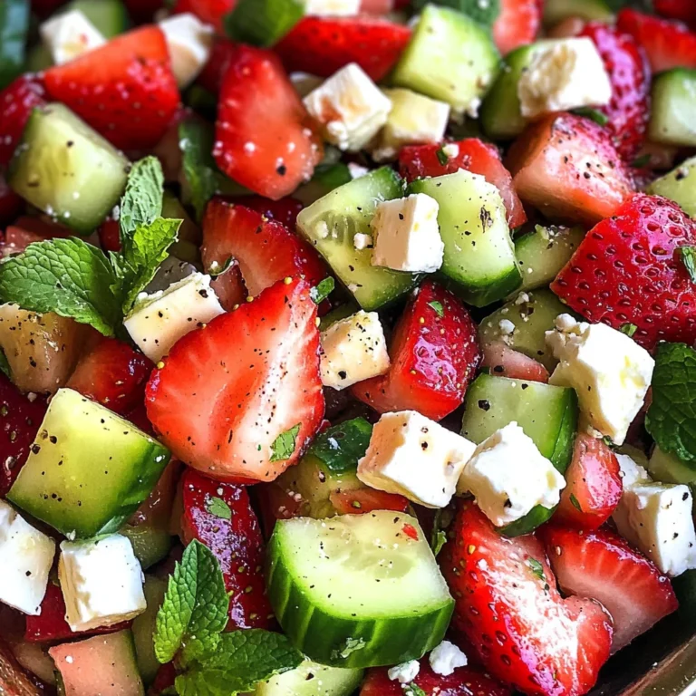 Strawberry Cucumber Salad
