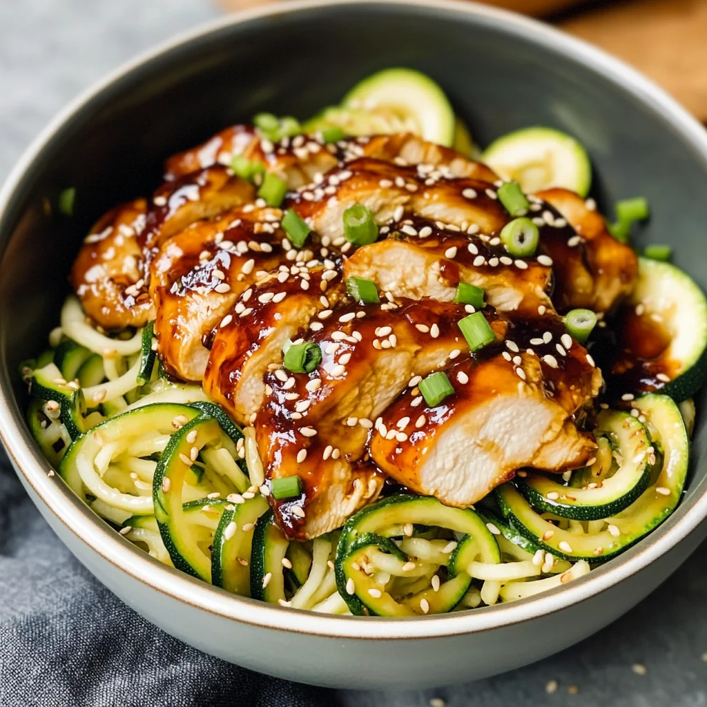 Teriyaki Chicken Zucchini Bowls: A Delicious Healthy Meal!