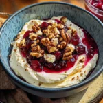Whipped Feta with Cranberries & Walnuts