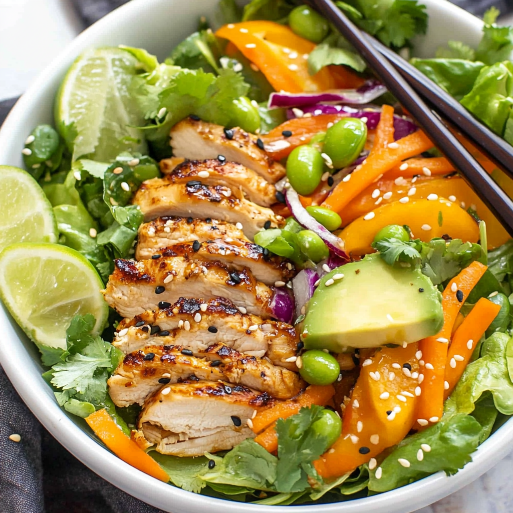 Asian Chicken Salad With Ginger Dressing