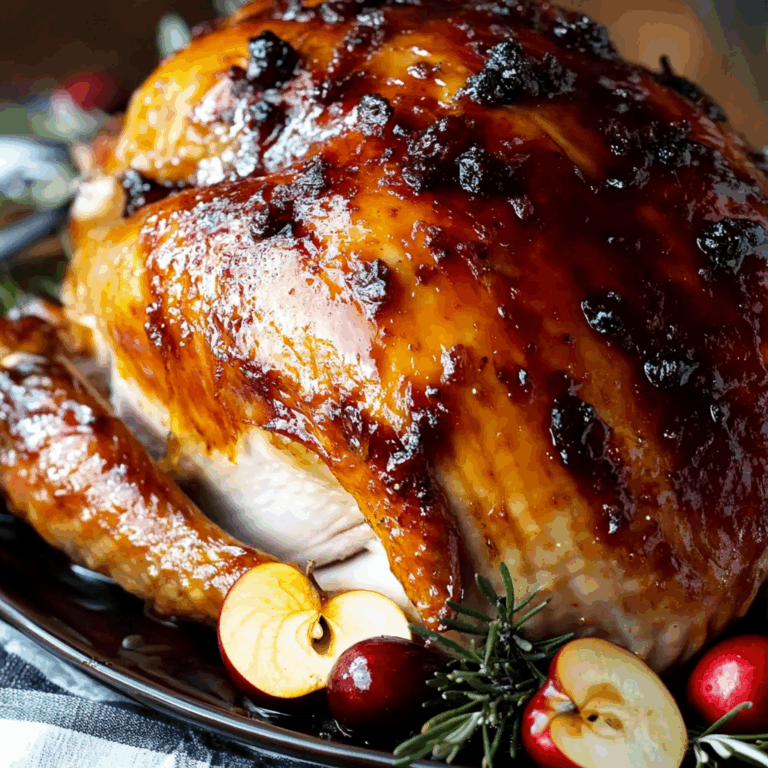 Apple Cider Glazed Turkey Breast