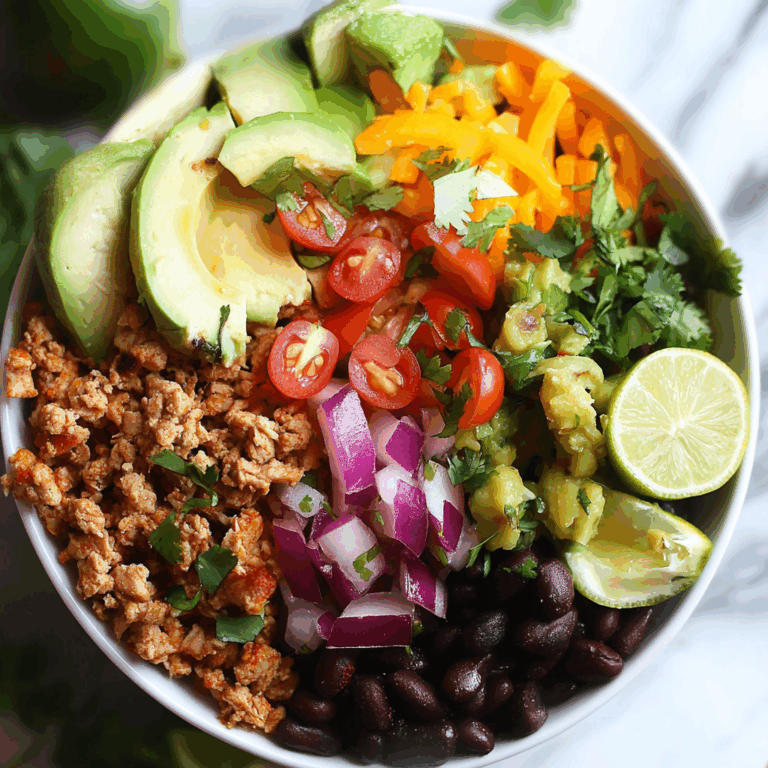 Healthy Turkey Taco Bowl
