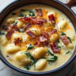 Bacon Cheddar Gnocchi Soup