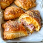 Baked Ham and Cheese Croissants