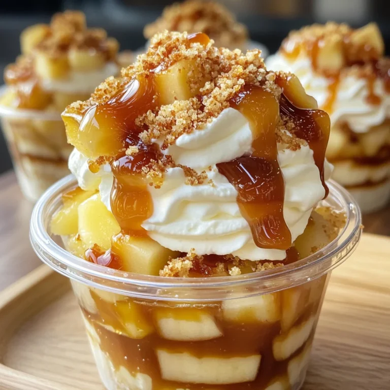 Caramel Apple Dessert Cups
