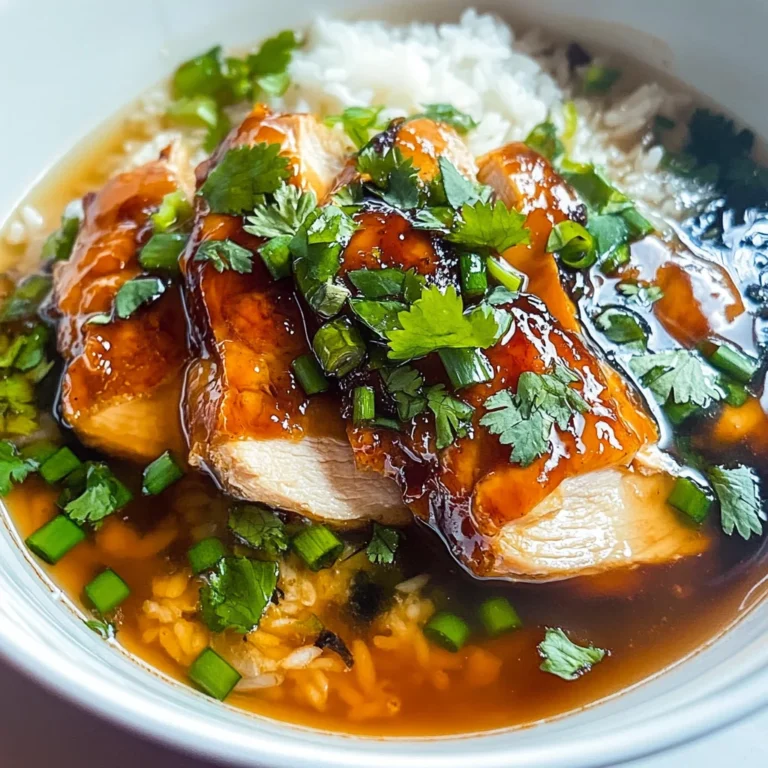 Caramelised Soy Chicken in Garlic Ginger Broth with Rice: An Incredible Comfort Meal