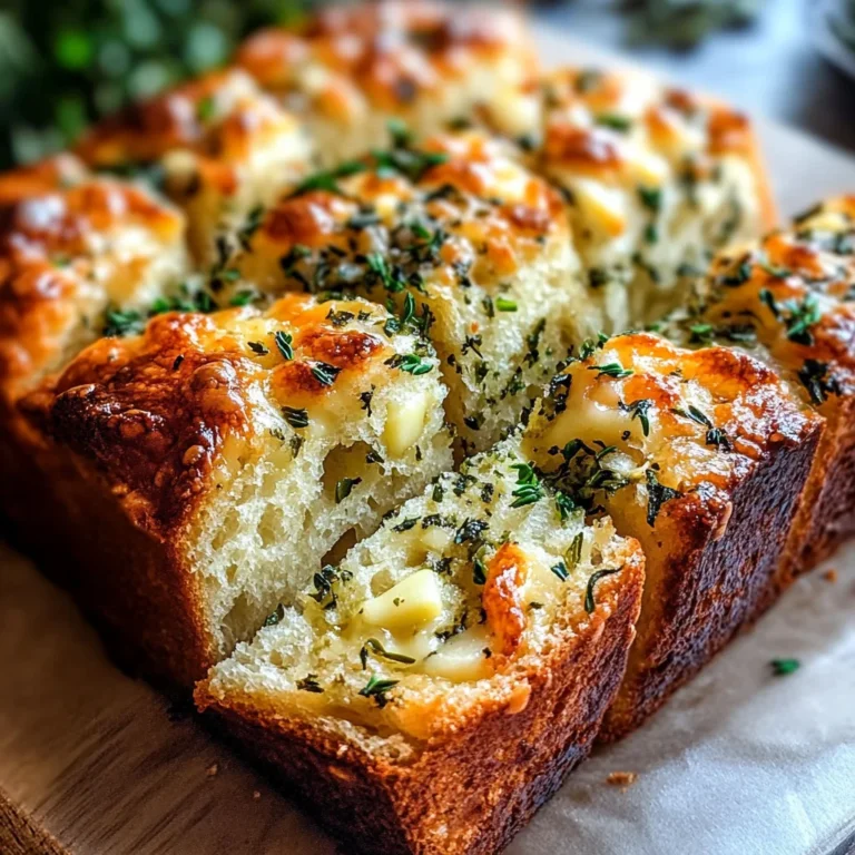Cheese, Herb & Garlic Quick Bread (No Yeast)