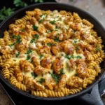 Cheesy Cajun Garlic Chicken Rotini Skillet Recipe