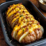 Cheesy Hasselback Potato Recipe