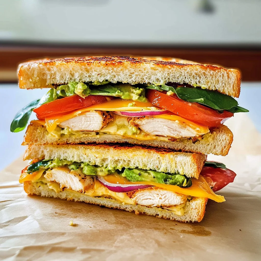 Chicken Avocado Melt Sandwich