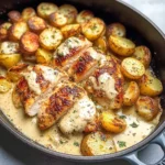 Chicken and Potatoes with Dijon Cream Sauce