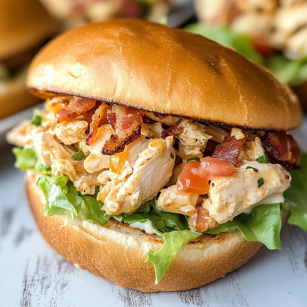 Chopped Chicken Bacon Ranch Sandwich Recipe