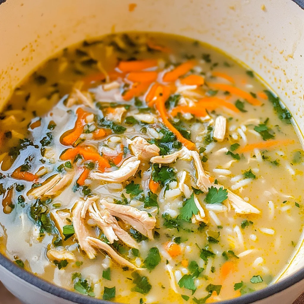 Coconut Cilantro Chicken Soup