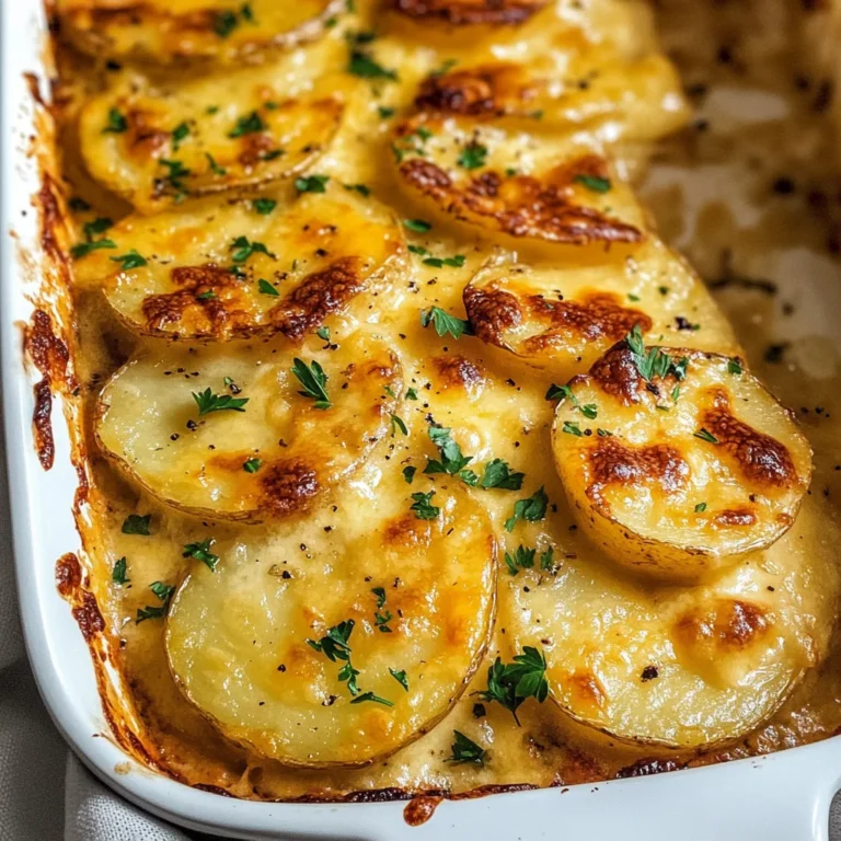 Dad’s Creamy & Cheesy Au Gratin Potatoes