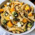 Fall Pasta Salad with Butternut Squash and Brussels