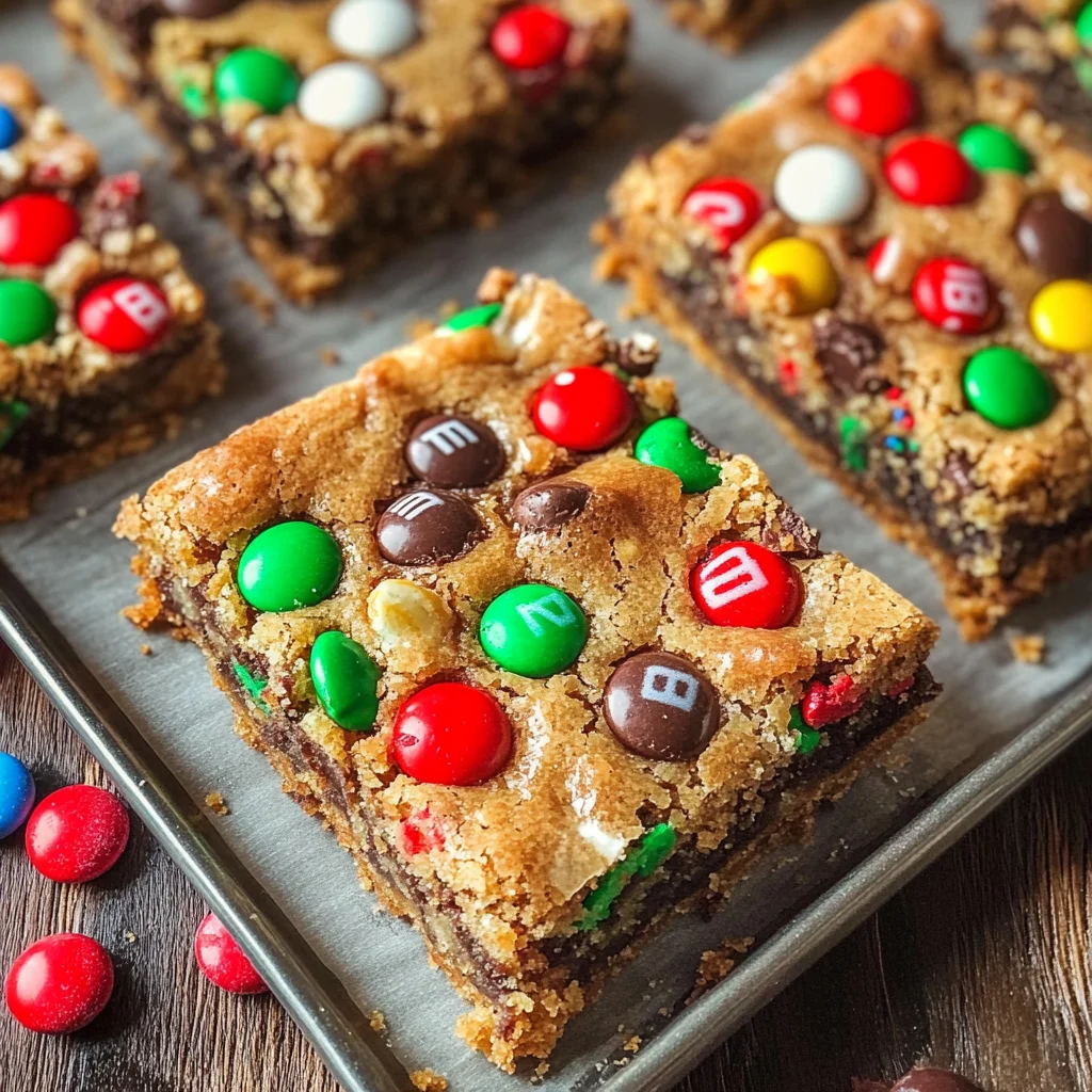 GOOEY Christmas Cookie Bars Recipe
