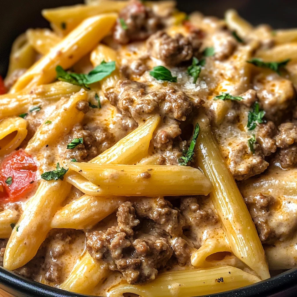 High Protein Creamy Beef Pasta Recipe for Quick Weeknight Dinners