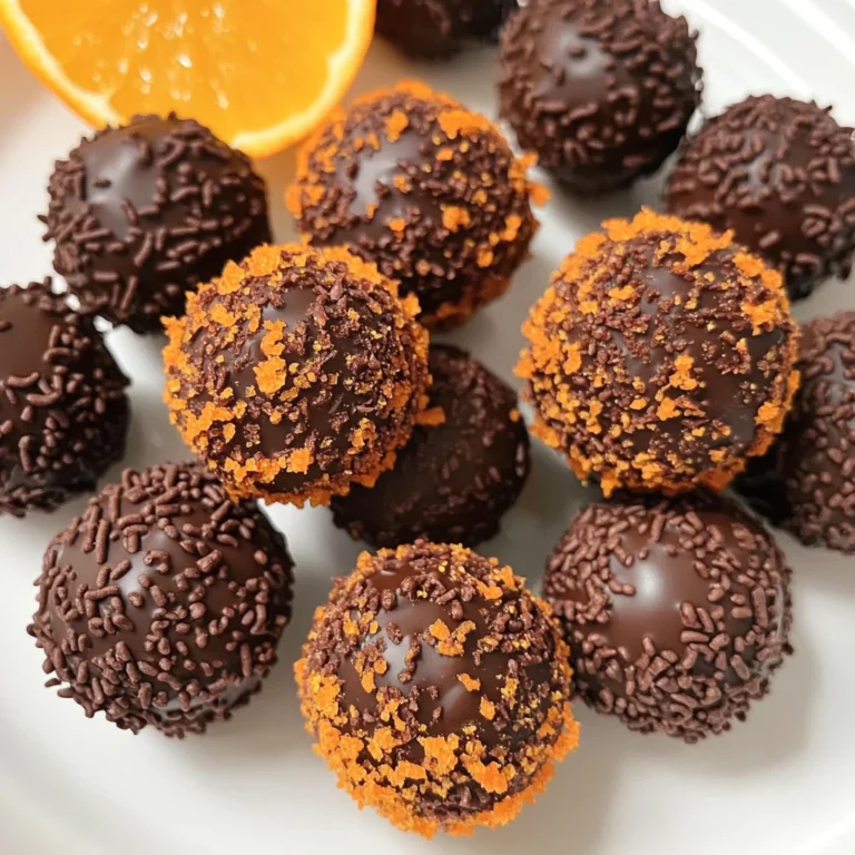 Juicy Orange Chocolate Christmas Truffles