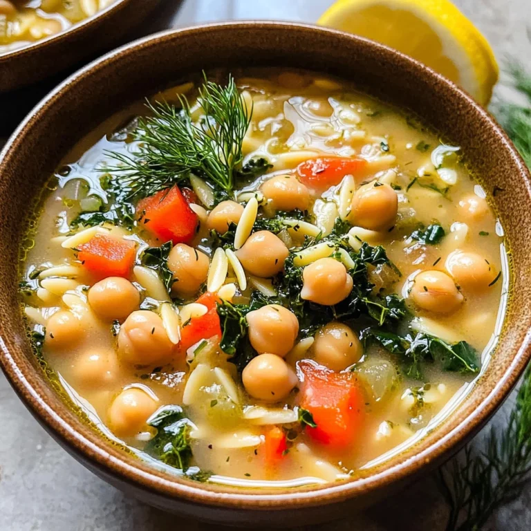 Lemony Greek Chickpea Soup