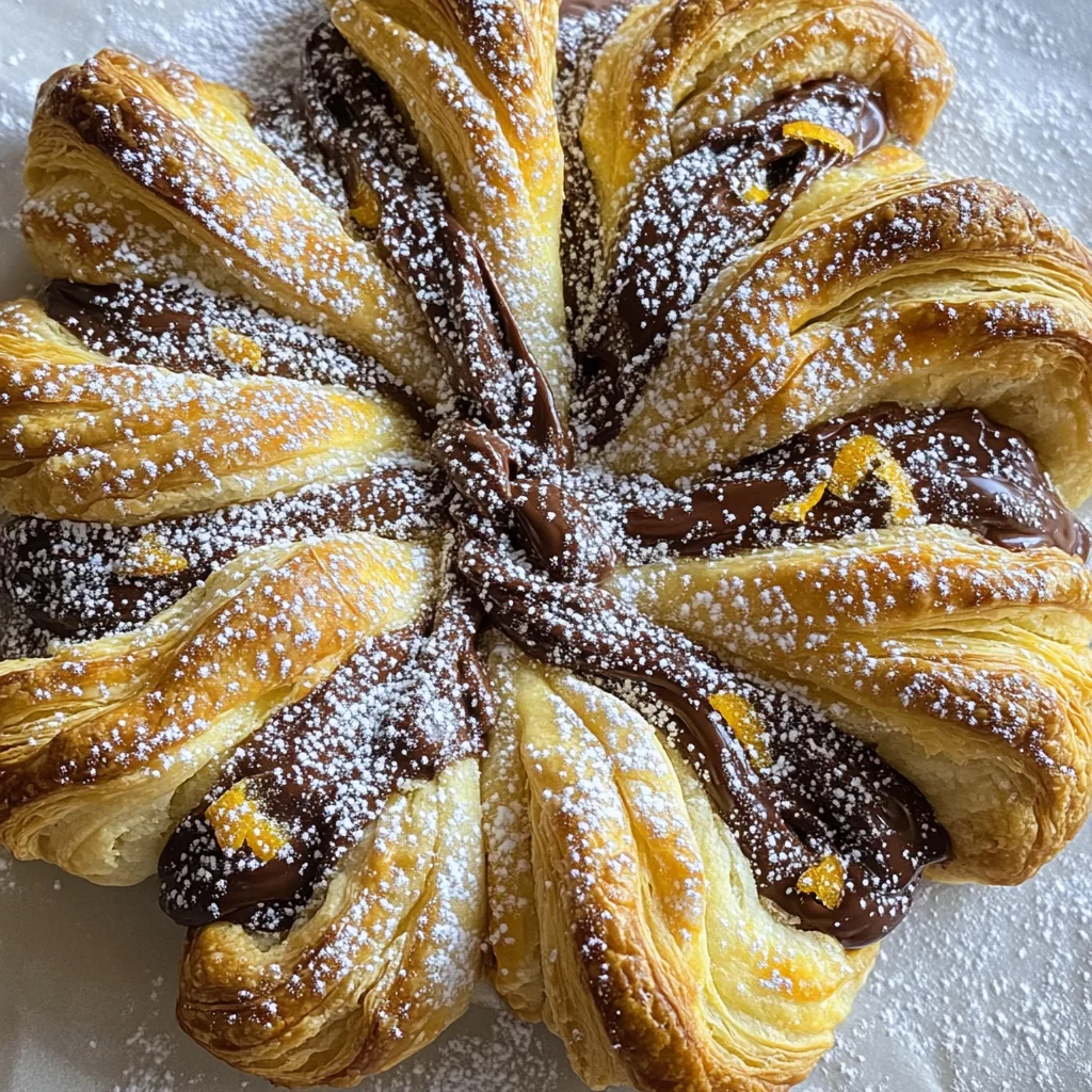 Nutella Puff Pastry Snowflake Recipe