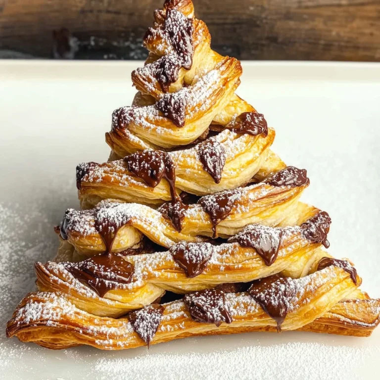 Puff Pastry Nutella Christmas Tree