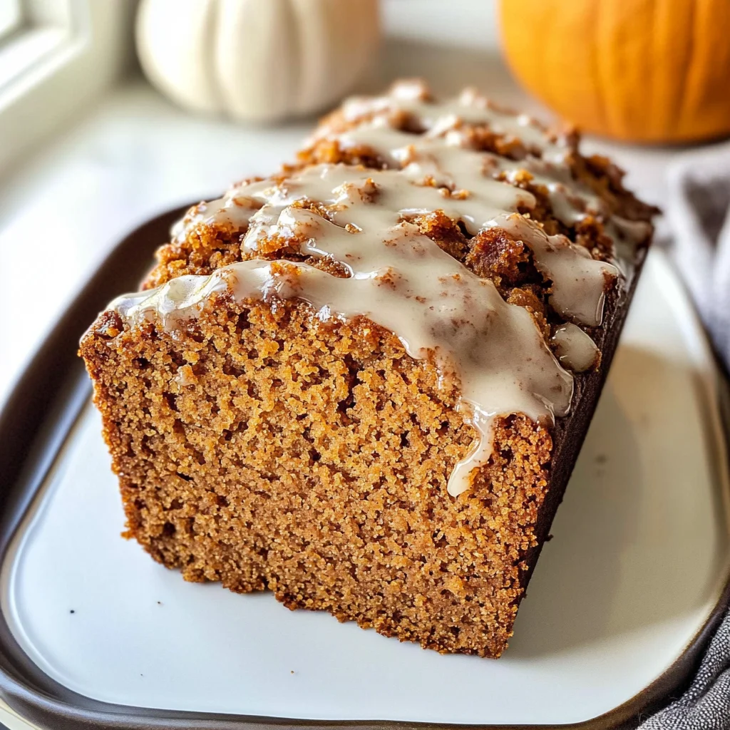 Pumpkin Bread with Maple Glaze