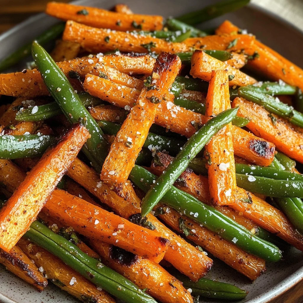 Roasted Carrots Green Beans