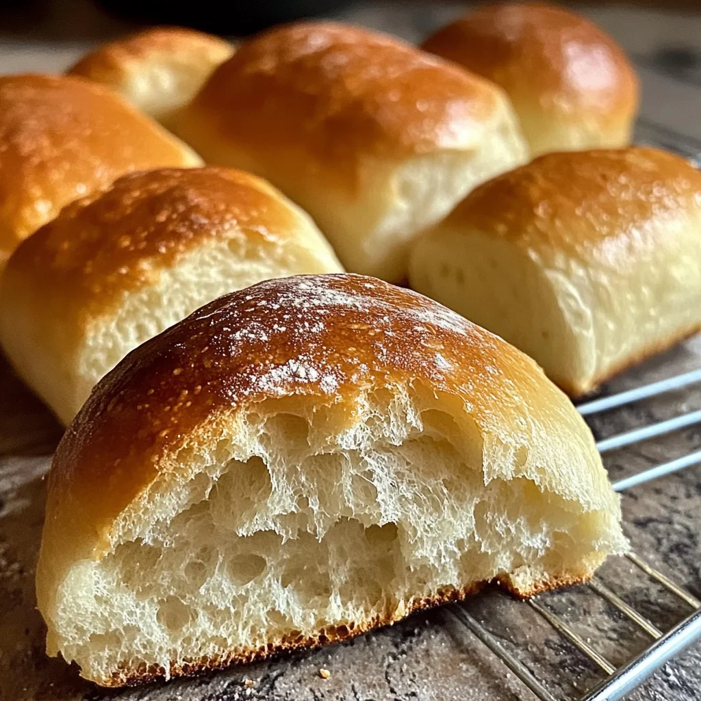 Sandwich Rolls -No Knead -2 Hours