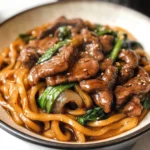Simple Black Pepper Beef Udon