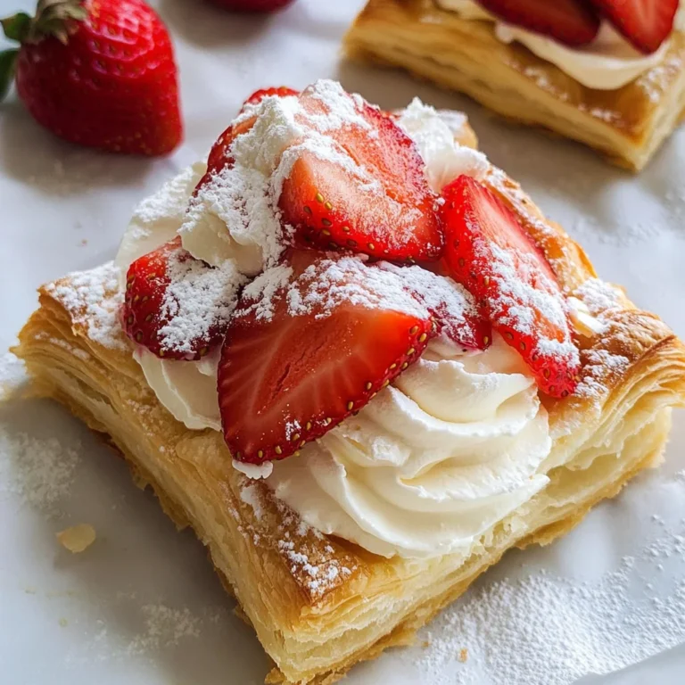 Strawberries and Cream Puff Pastries