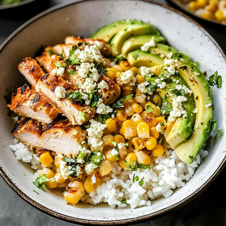 Street Corn Chicken Rice Bowl