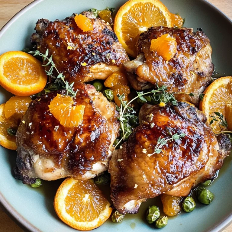 Sweet and Savory Roasted Orange Chicken