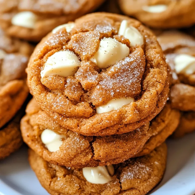 White Chocolate Pumpkin Snickerdoodles
