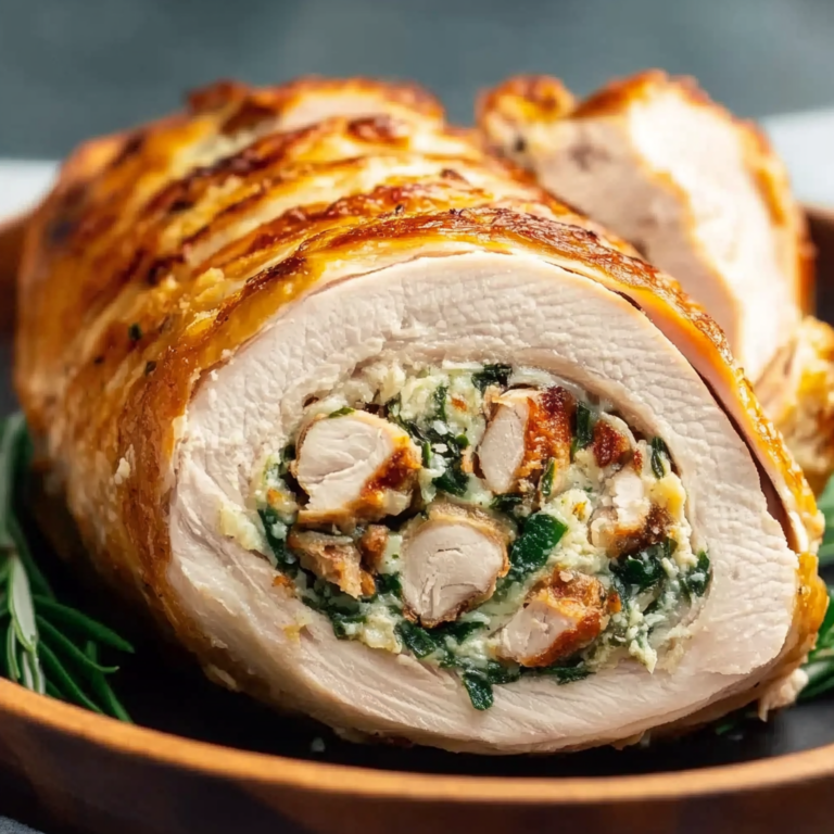 Best Christmas Stuffed Turkey Breast