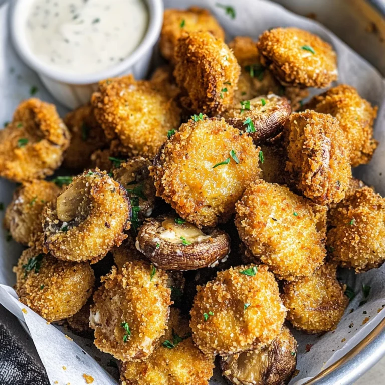 Air Fryer Ranch Mushrooms