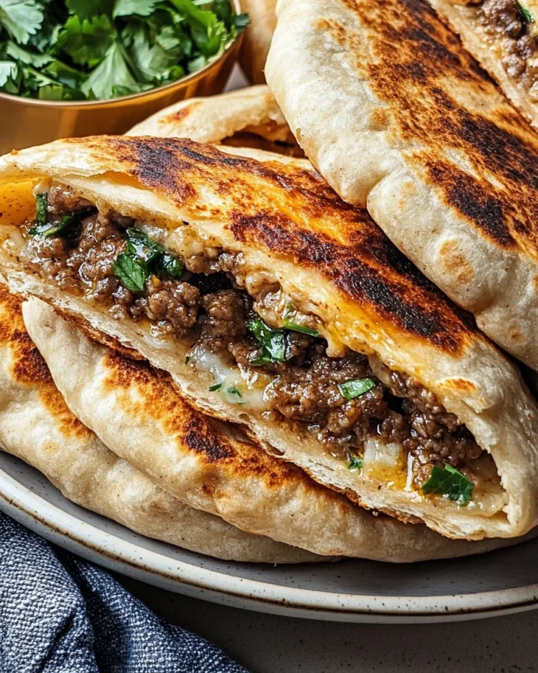 Arayes (Middle Eastern Stuffed Pita)