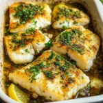 Baked Cod Recipe with Lemon and Garlic